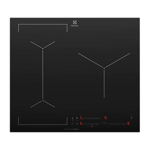 Electrolux 60cm UltimateTaste 700 3 Zone Induction Cooktop EHI635BE, Top view 2