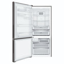 Electrolux 425L UltimateTaste 500 Bottom Freezer Fridge - Matte Black EBE4302BDL, Front View Door Open