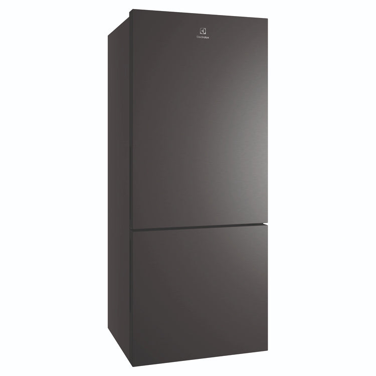 Electrolux 425L UltimateTaste 500 Bottom Freezer Fridge - Matte Black EBE4302BDL, Left Side View