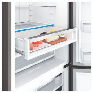 Electrolux 425L UltimateTaste 500 Bottom Freezer Fridge - Matte Black EBE4302BDL, Multizone View 2