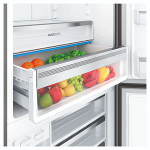 Electrolux 496L UltimateTaste 500 Bottom Freezer Fridge - Matte Black EBE5002BDR, Multizone View