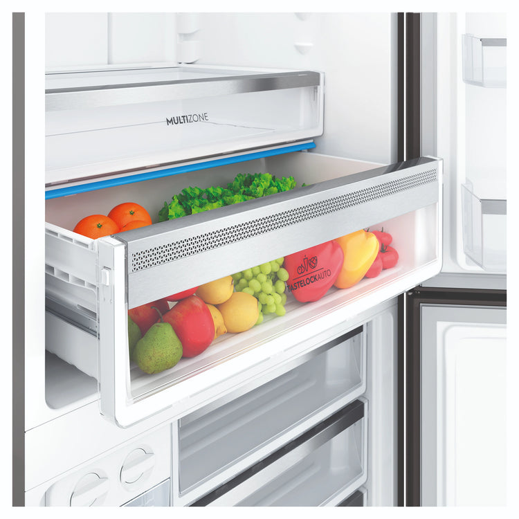 Electrolux 496L UltimateTaste 500 Bottom Freezer Fridge - Matte Black EBE5002BDR, Multizone View