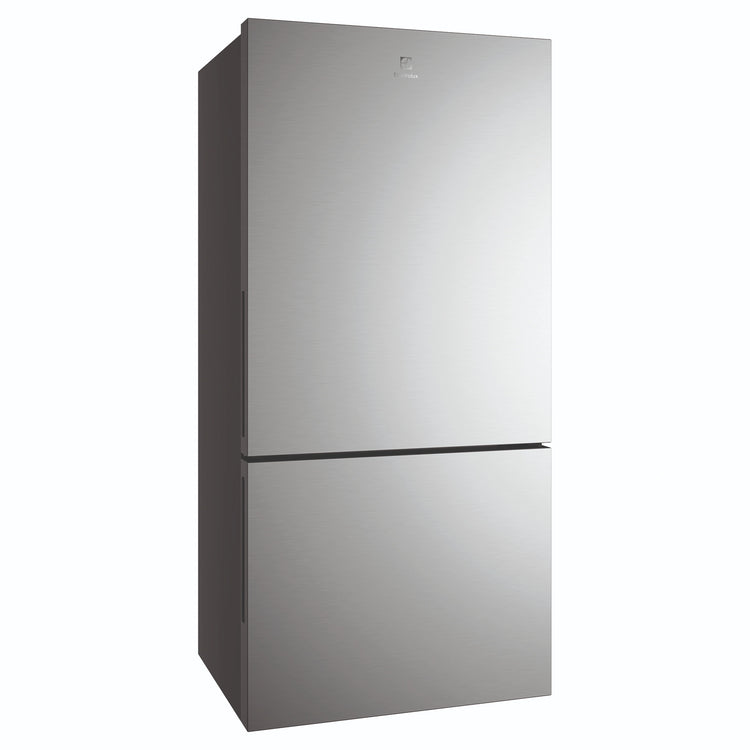 Electrolux 496L UltimateTaste 500 Bottom Freezer Fridge - Silver EBE5002SDR, Front Left Side View