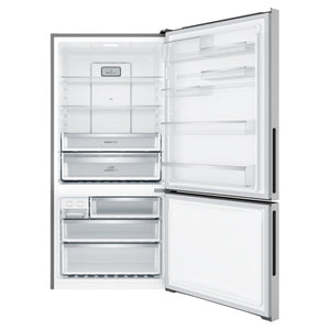 Electrolux 496L UltimateTaste 500 Bottom Freezer Fridge - Silver EBE5002SDR, Front View With Door Open