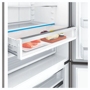 Electrolux 496L UltimateTaste 500 Bottom Freezer Fridge - Silver EBE5002SDR, Multizone View 2