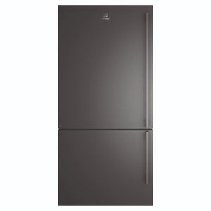 Electrolux 496L UltimateTaste 500 Bottom Freezer Fridge - Matte Black EBE5007BDL, Front View