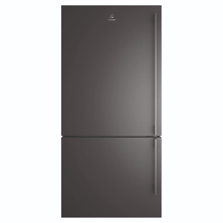 Electrolux 496L UltimateTaste 500 Bottom Freezer Fridge - Matte Black EBE5007BDL, Front View