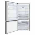 Electrolux 496L UltimateTaste 500 Bottom Freezer Fridge - Matte Black EBE5007BDL, Front View With Door Open