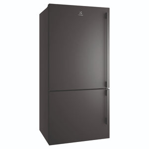 Electrolux 496L UltimateTaste 500 Bottom Freezer Fridge - Matte Black EBE5007BDL, Left Side View