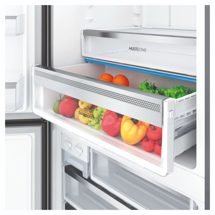 Electrolux 496L UltimateTaste 500 Bottom Freezer Fridge - Matte Black EBE5007BDL, Multizone View