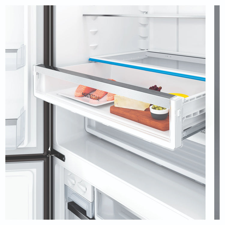 Electrolux 496L UltimateTaste 500 Bottom Freezer Fridge - Matte Black EBE5007BDL, Multizone View 2