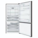 Electrolux 496L UltimateTaste 500 Bottom Freezer Fridge - Matte Black EBE5007BDR, Front View With Door Open