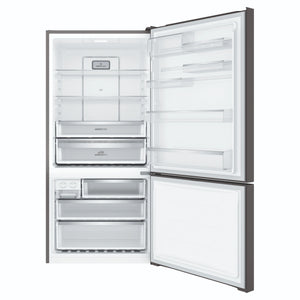Electrolux 496L UltimateTaste 500 Bottom Freezer Fridge - Matte Black EBE5007BDR, Front View With Door Open