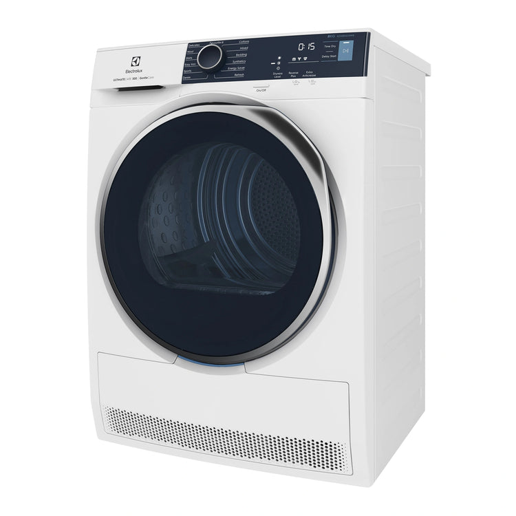 Electrolux 8kg White UltimateCare 500 Heat Pump Dryer EDH804U5WB, Right Side View