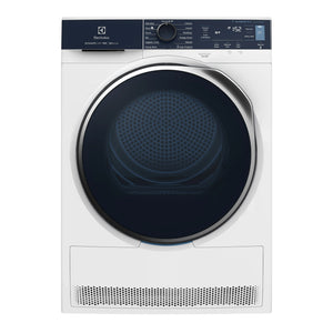 Electrolux 9kg UltimateCare 900 heat pump dryer with 3D Sense EDH903R9WB, Front View