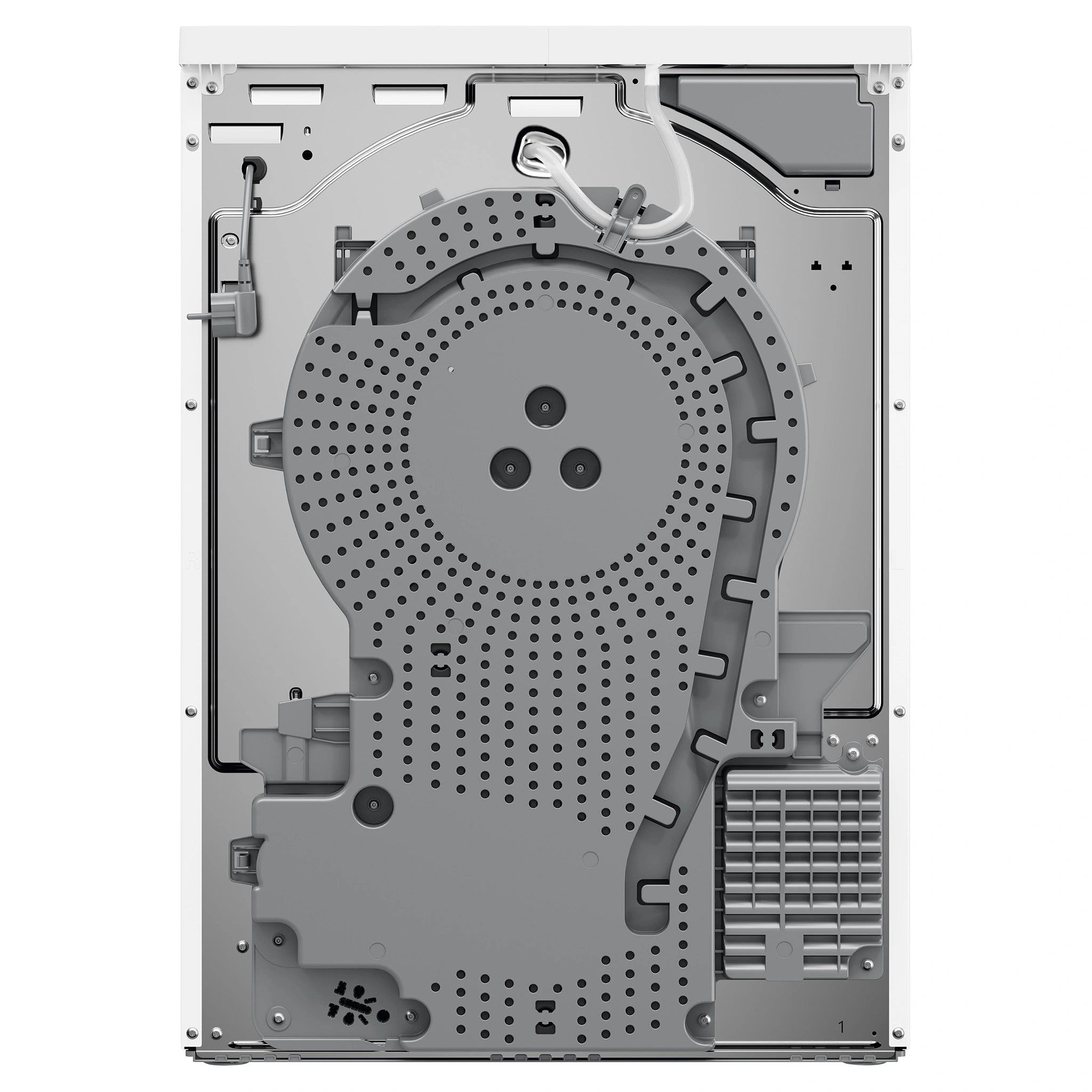 Electrolux 9KG UltimateCare Plus 900 White Heat Pump Dryer EDH912R9WC, Back Side View
