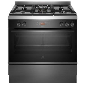 Electrolux 90cm Dual Fuel Pyrolytic Freestanding Oven/Stove EFEP916DSE, Front View