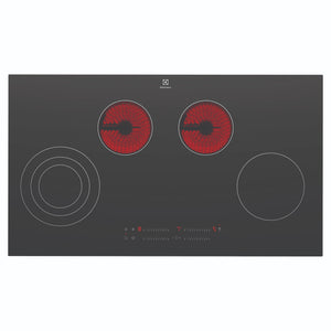Electrolux 90cm Ultimate Taste 300 4-Zone Ceramic Cooktop EHC944BE, Function View