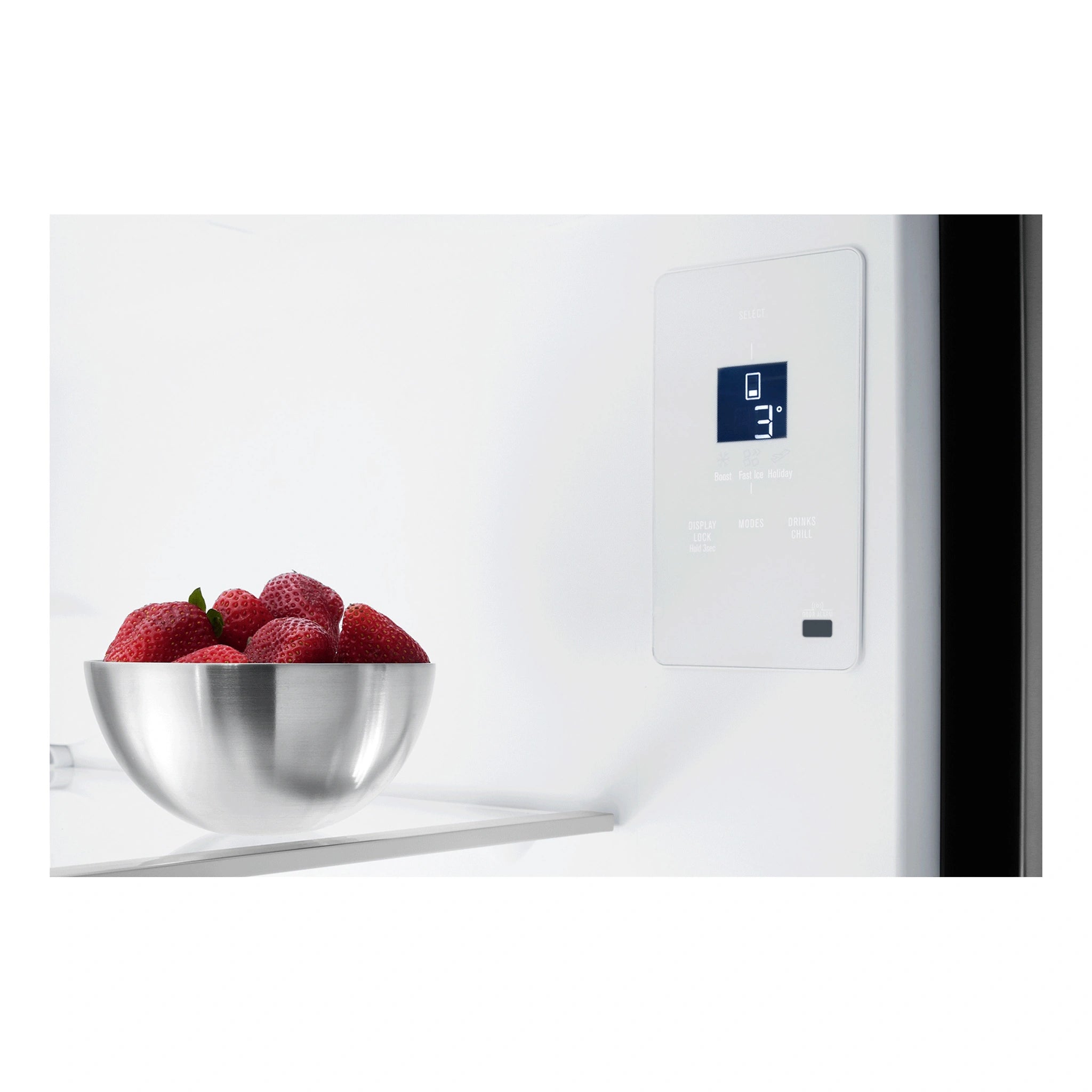 Electrolux 491L Ultimate Taste 700 French Door Fridge - Dark Stainless Steel EHE5267BC, Inside Control Panel View