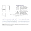 Electrolux EHE5267SC 491L Ultimate Taste 700 French Door Fridge - Natural Stainless Steel