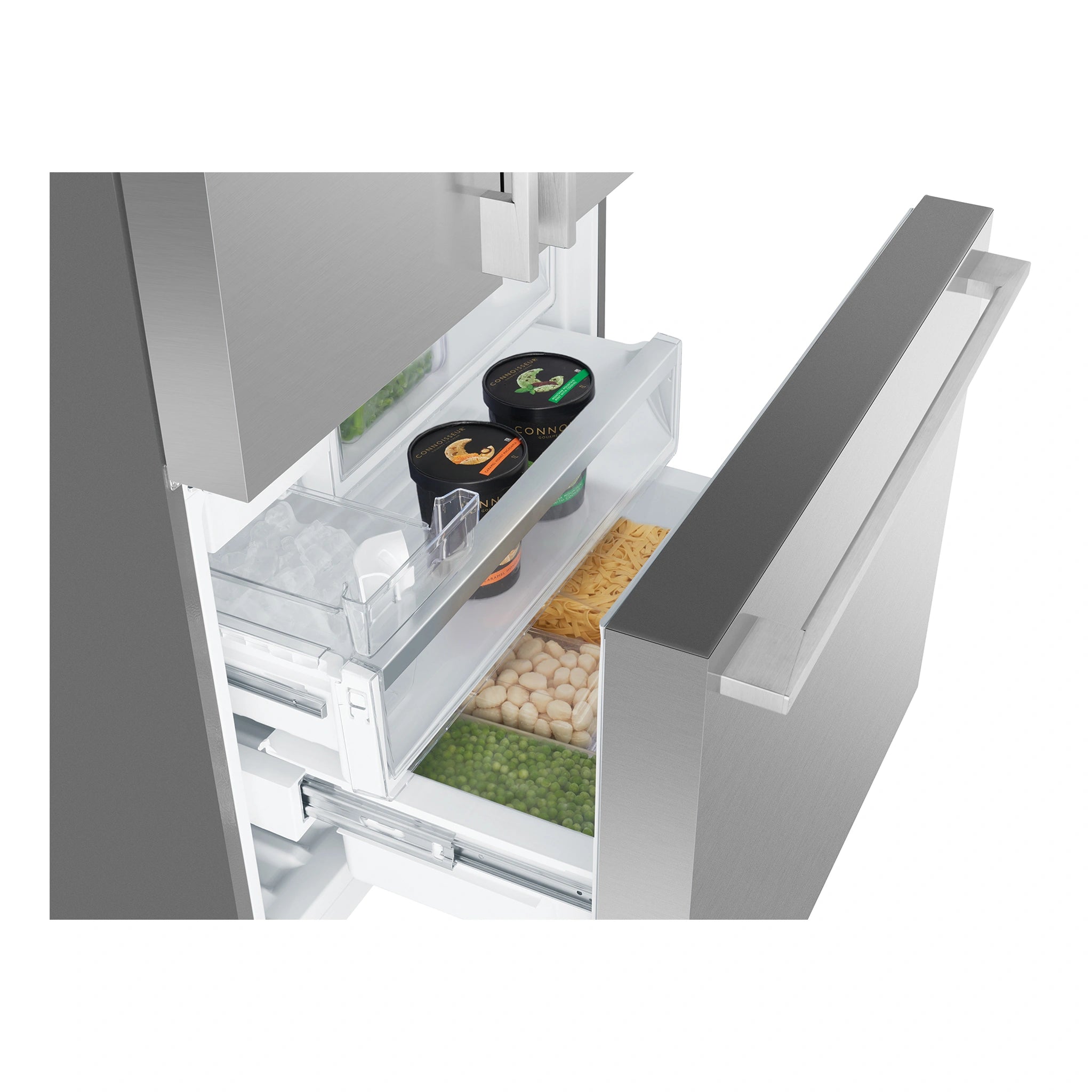 Electrolux 491L Ultimate Taste 700 French Door Fridge - Natural Stainless Steel EHE5267SC, Freezer Drawer View
