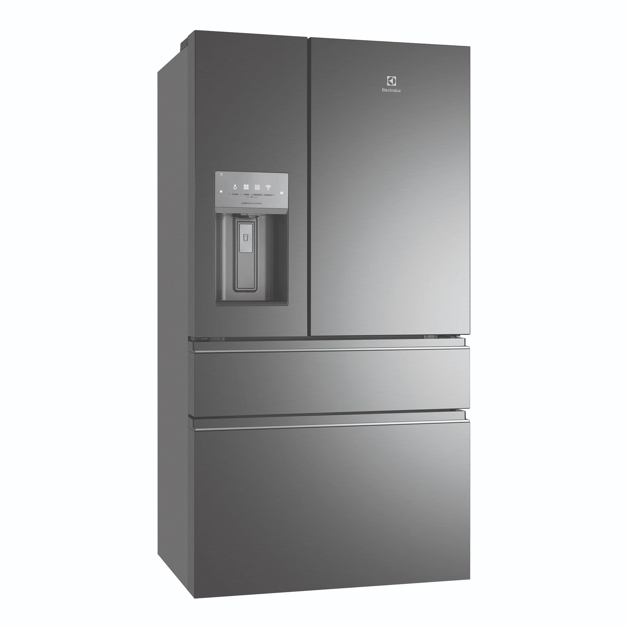 Electrolux 609L Ultimate Taste 900 French Door Fridge - Dark stainless steel EHE6899BA, Front View Left Side