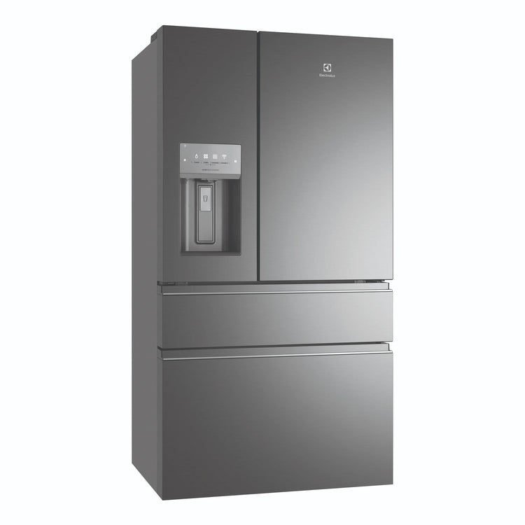 Electrolux 609L Ultimate Taste 900 French Door Fridge - Dark stainless steel EHE6899BA, Front View Left Side