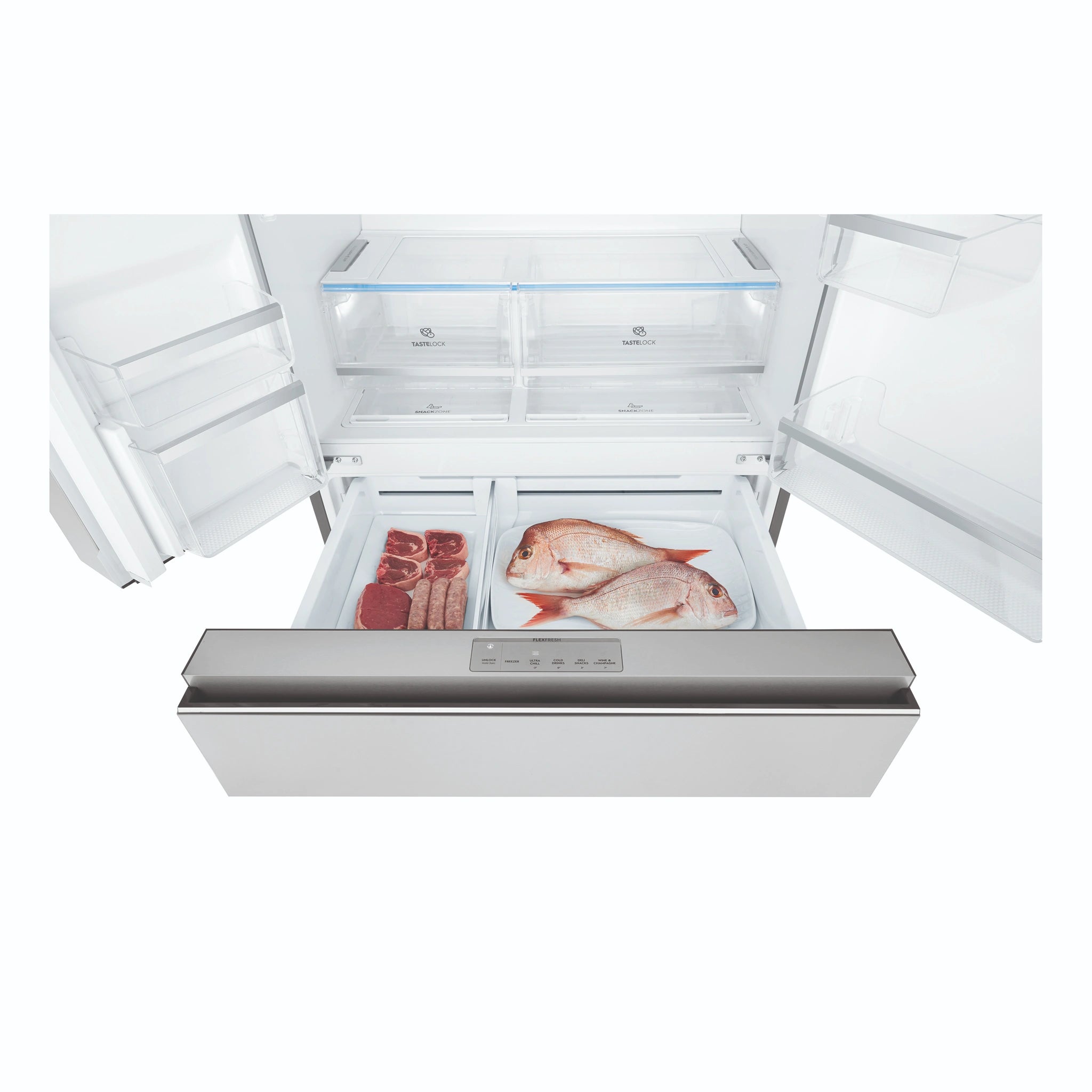 Electrolux 689L Stainless Steel French Door Refrigerator EHE6899SA, Freezer Drawer View