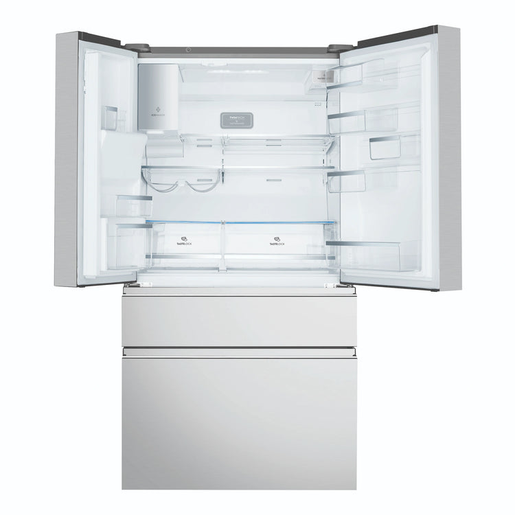 Electrolux 689L Stainless Steel French Door Refrigerator EHE6899SA, Front View with Door Open