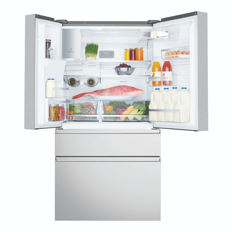Electrolux 689L Stainless Steel French Door Refrigerator EHE6899SA, Front View with Door Open