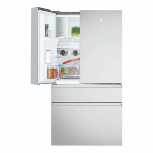 Electrolux 689L Stainless Steel French Door Refrigerator EHE6899SA, Front View with Left Door Open