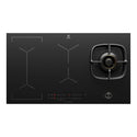 Electrolux 90cm UltimateTaste 900 Hybrid Induction Gas Cooktop EHH957BE, Top View 2