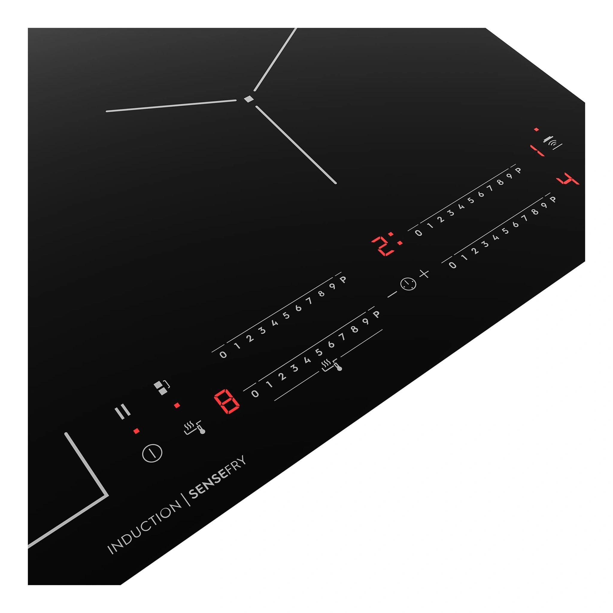 Electrolux 60cm UltimateTaste 700 4 Zone Induction Cooktop EHI645BF, Control Panel View