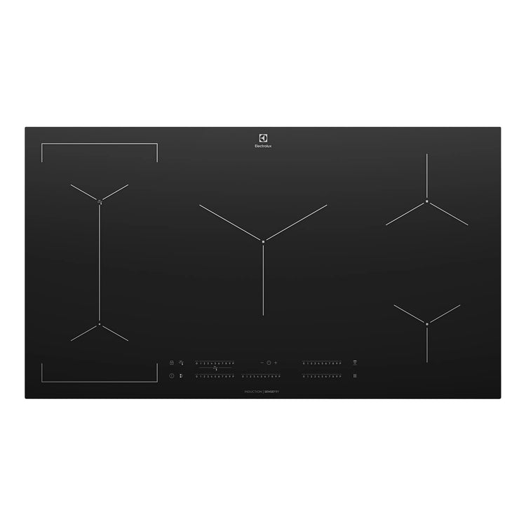 Electrolux 90cm UltimateTaste 700 5 Zone Induction Cooktop EHI955BE, Top View 2