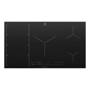 Electrolux 90cm UltimateTaste 700 7 Zone Induction Cooktop EHI977BE, Top View 2