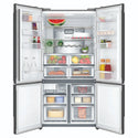 Electrolux 562L UltimateTaste 700 Side By Side Refrigerator EQE5607BA, Front View Double Door Open View With Storages