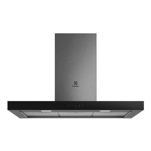 Electrolux 90cm Dark Stainless Canopy Rangehood ERC925DSD, Front View