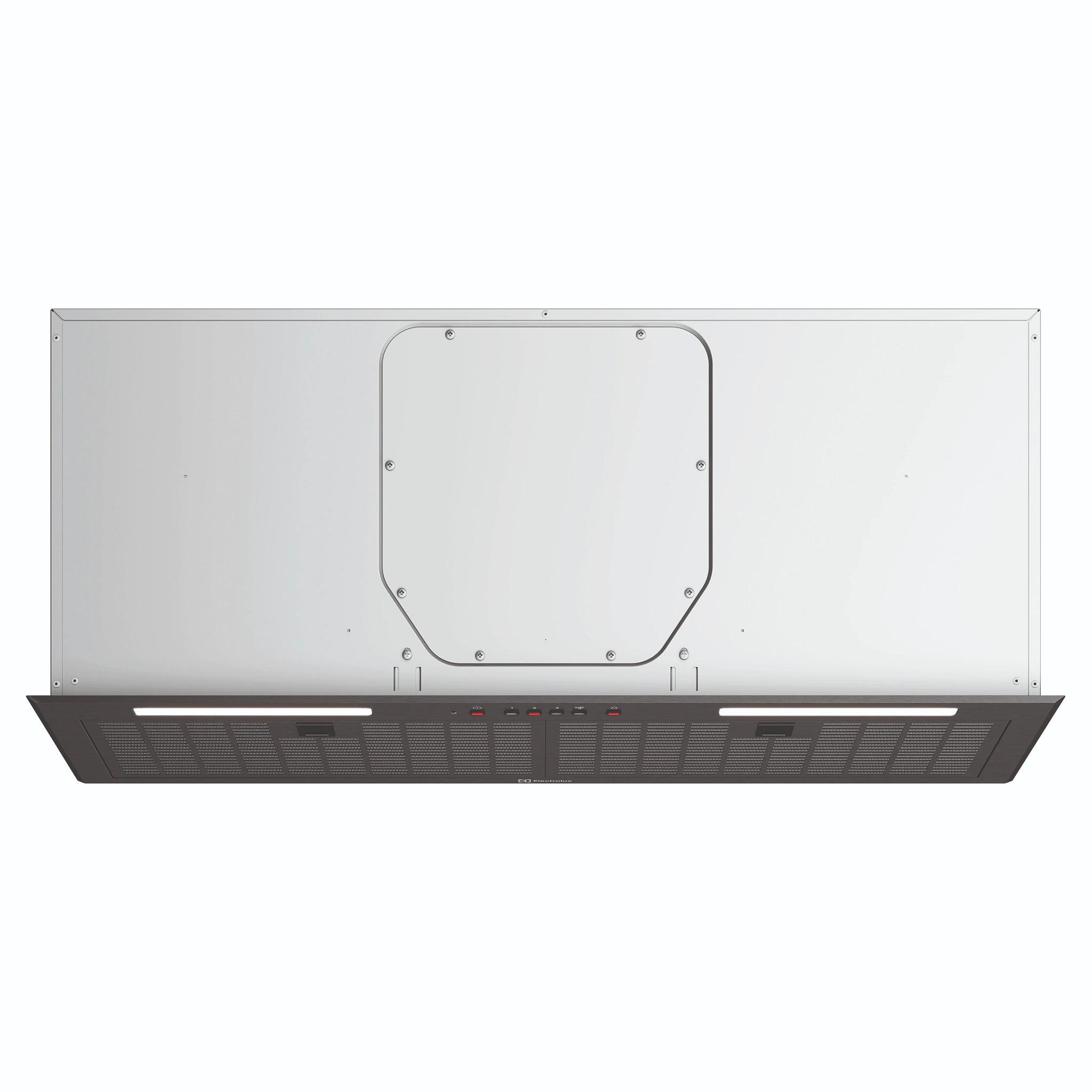 Electrolux 86cm UltimateTaste 700 Integrated Rangehood – Dark Stainless ERI955DSE, Front View