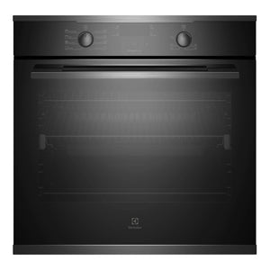 Electrolux 60cm Dark Stainless Steel Oven with Steam Bake EVE614DSE, Front View