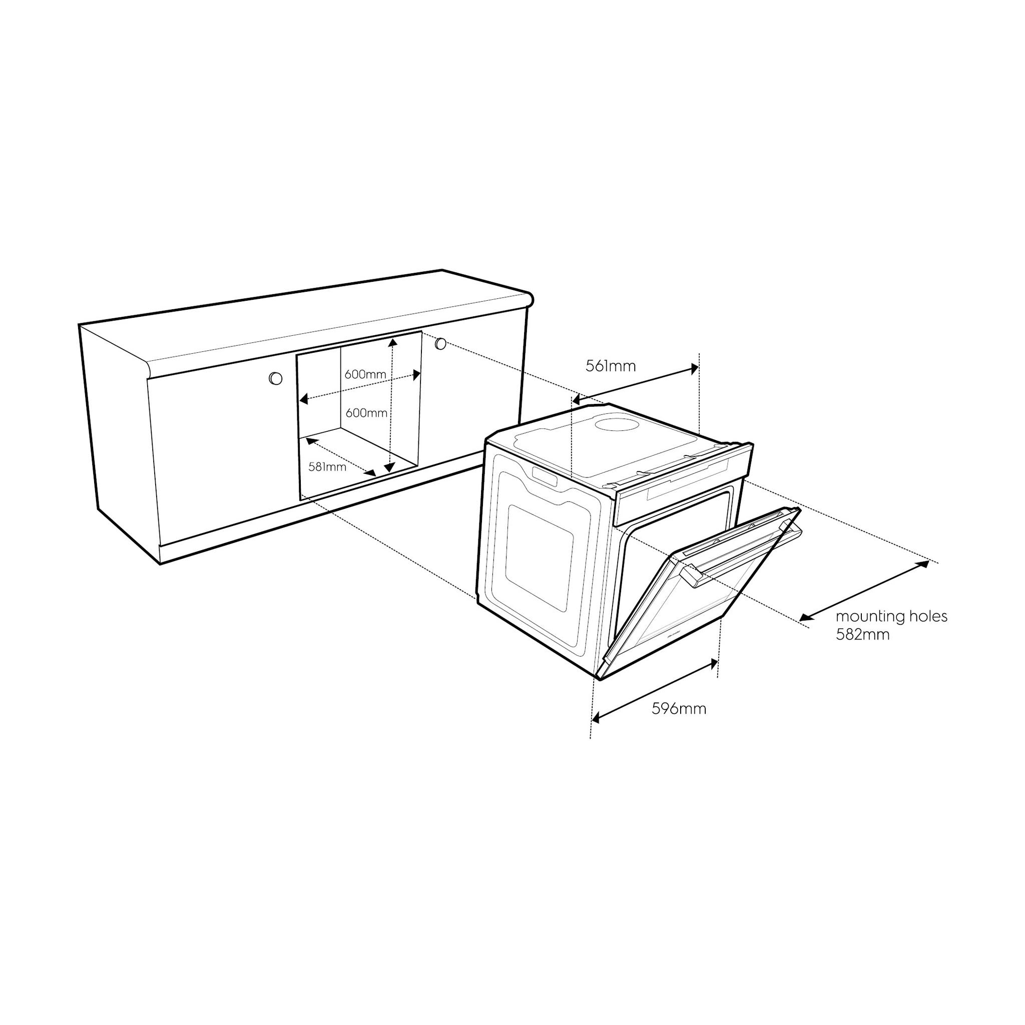 Electrolux EVEP616DSE 60cm Pyrolytic Built-In Oven with Steam Bake