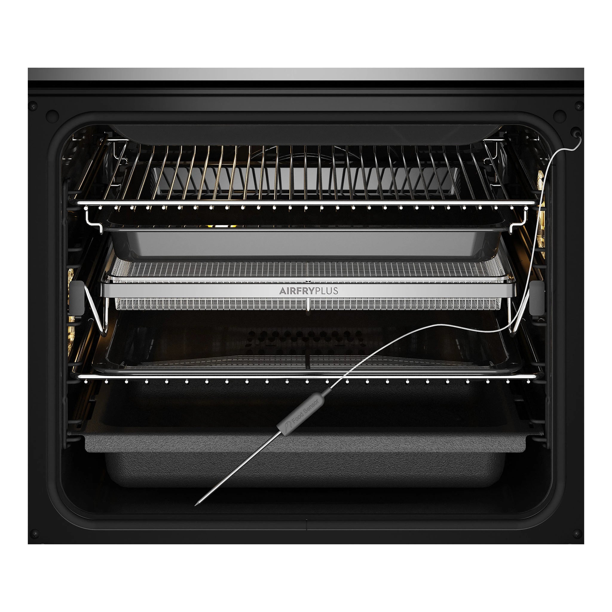 Electrolux 60cm Pyrolytic Built-In Oven with Steam Bake EVEP616DSE, Front View with Door Open