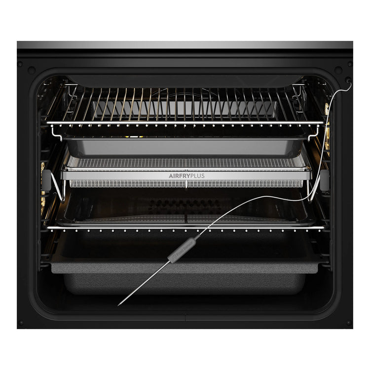 Electrolux 60cm Pyrolytic Built-In Oven with Steam Bake EVEP616DSE, Front View with Door Open