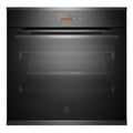 Electrolux 60cm Pyrolytic Dark Stainless Oven with Steam EVEP618DSE, Front View