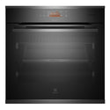 Electrolux 60cm Pyrolytic Dark Stainless Oven with Steam EVEP618DSE, Front View