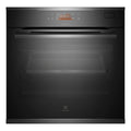 Electrolux 60cm Pyrolytic Dark Stainless Steel Oven with Steam EVEP619DSE, Front View