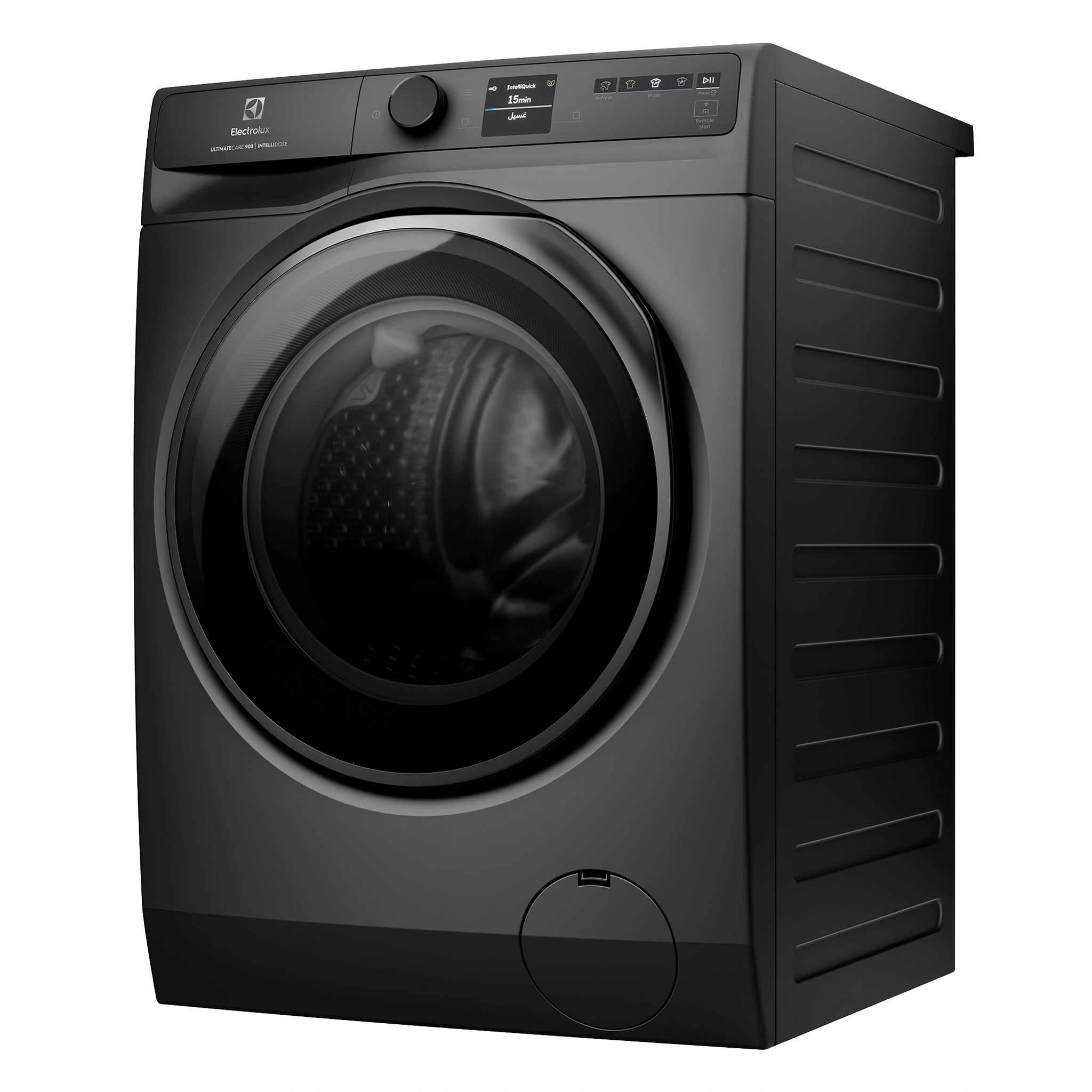 Electrolux 10kg UltimateCare 900 Front Load Washing Machine – Dark Onyx EWF1042R9SC, Side View