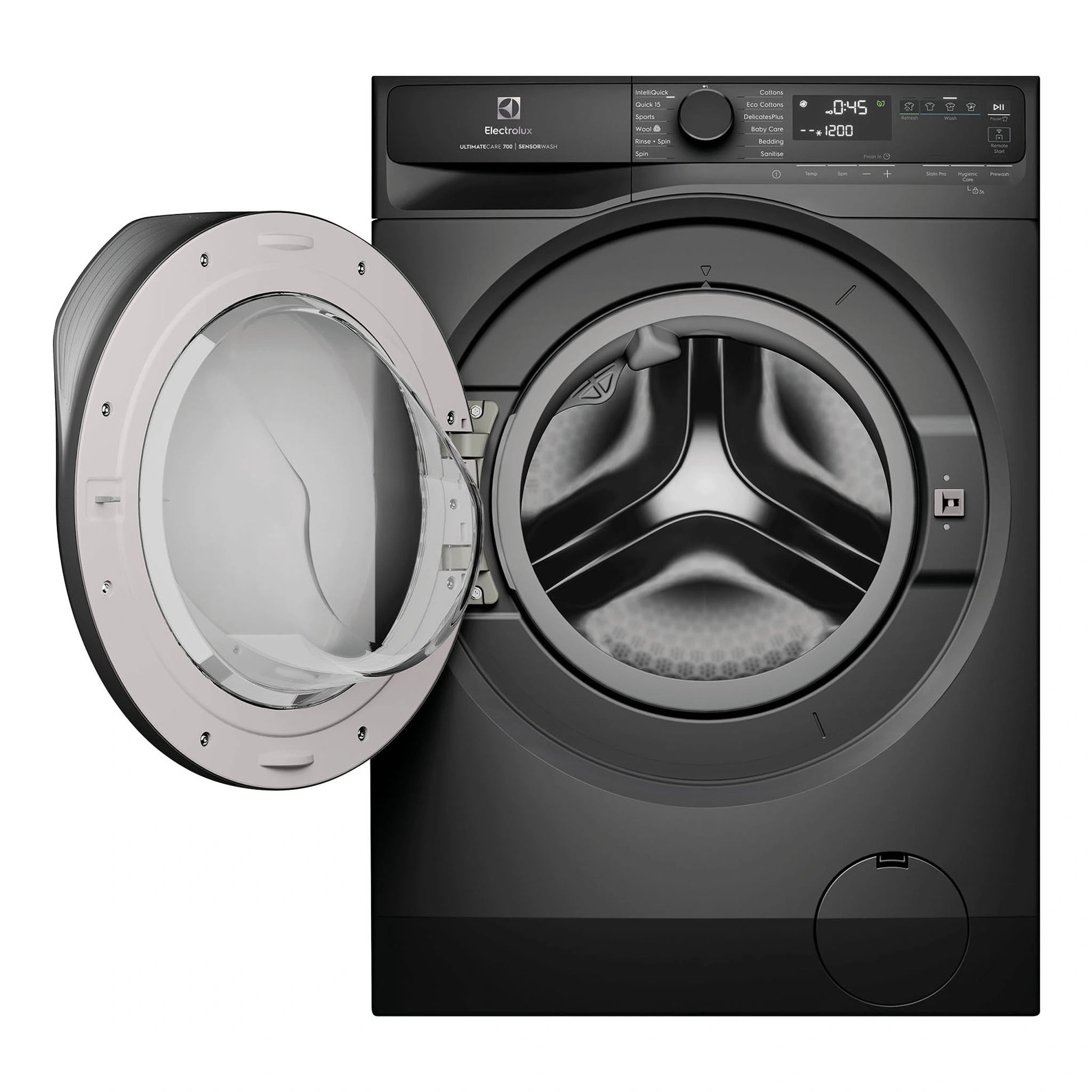 Electrolux 10kg UltimateCare 700 Front Load Washing Machine EWF1043R7SC, Door Open