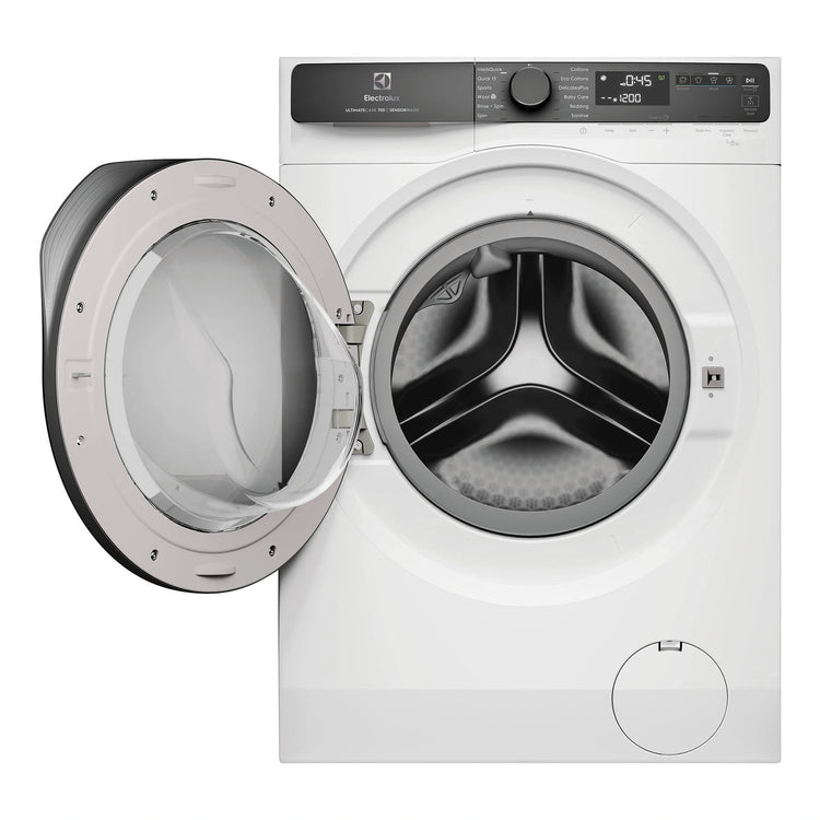 Electrolux 10kg UltimateCare 700 Front Load Washing Machine - White EWF1043R7WC, Door Open