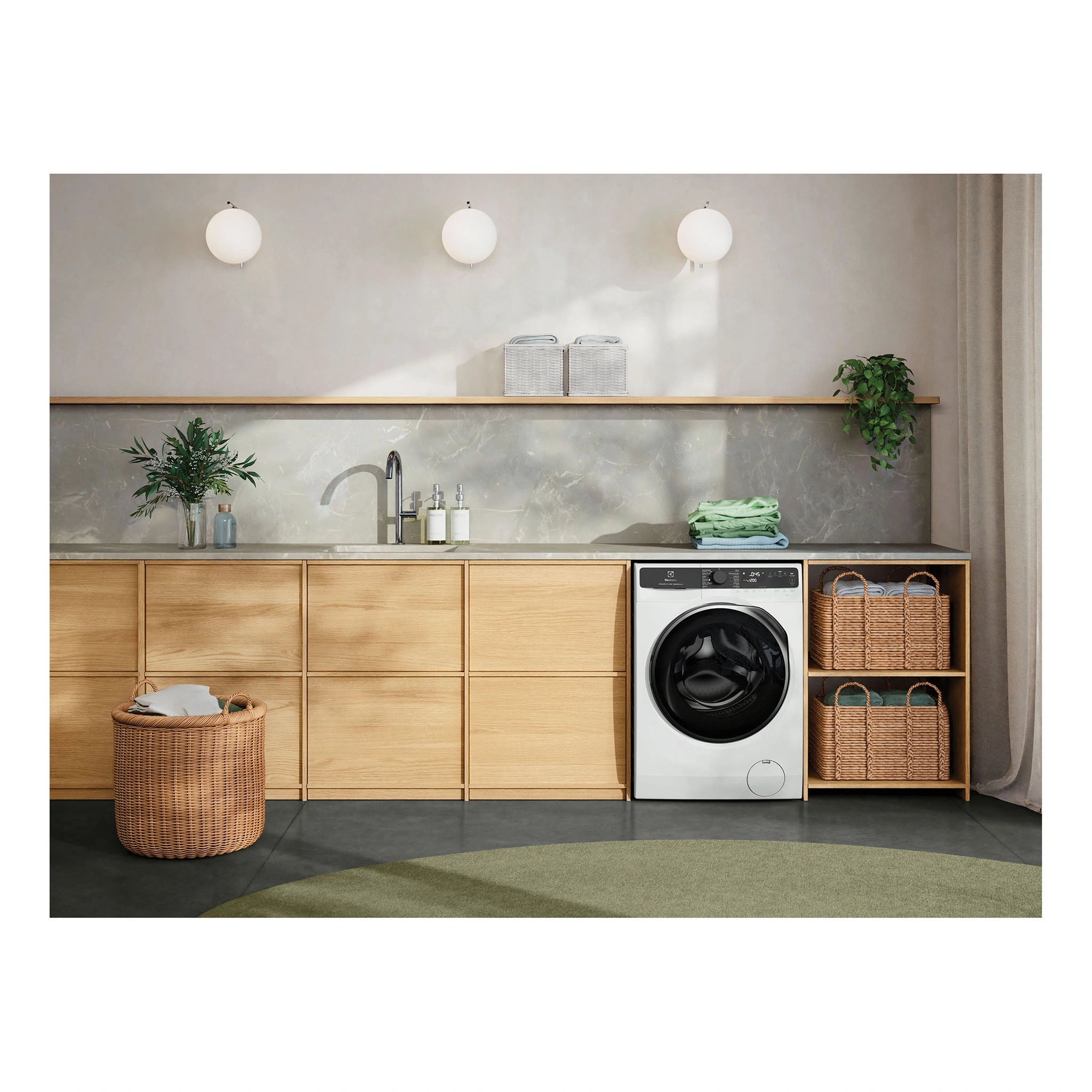Electrolux 10kg UltimateCare 700 Front Load Washing Machine - White EWF1043R7WC, Lifestyle