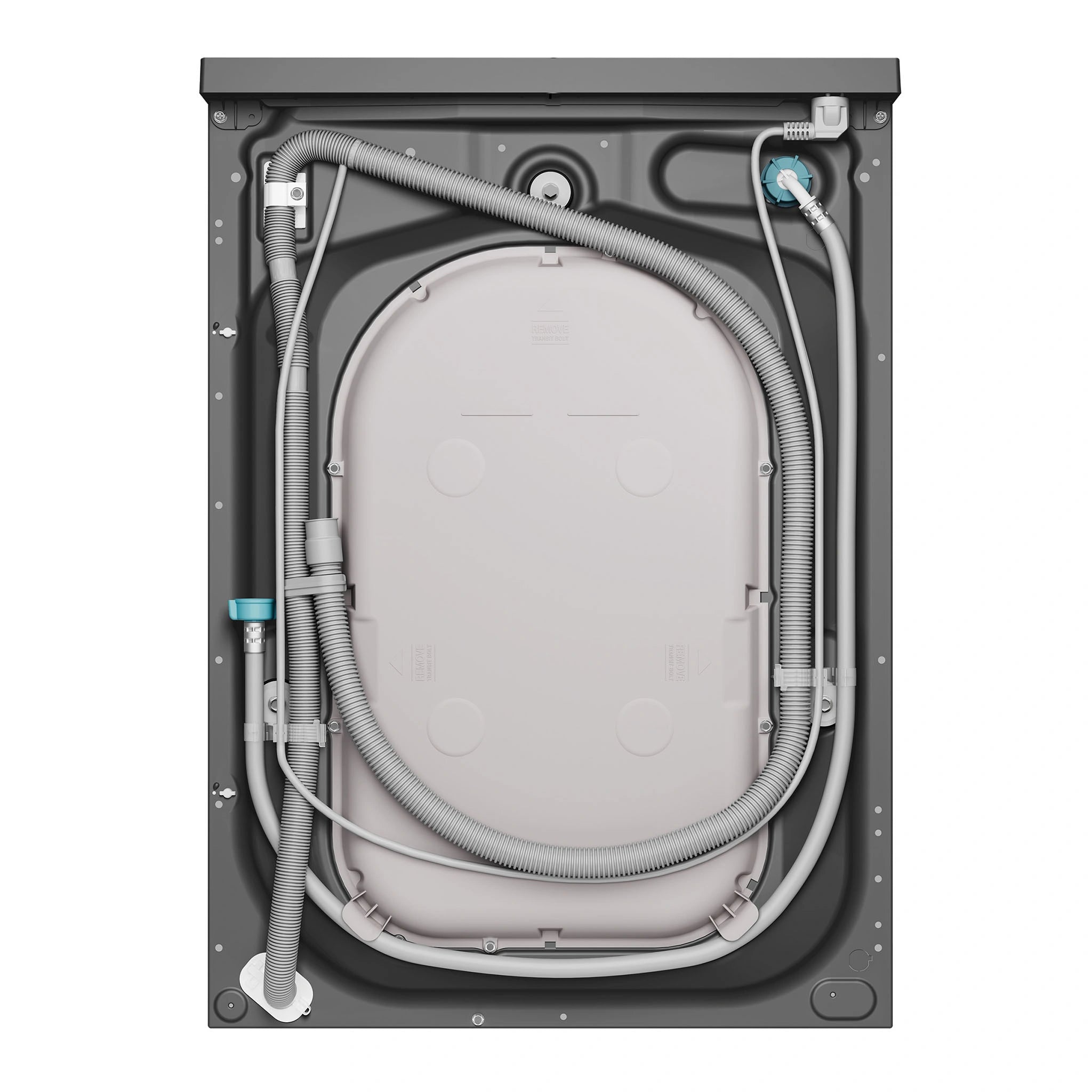 Electrolux 900 Series 12kg UltimateCare Front Load Washing Machine Dark Onyx EWF1242R9SC, Back View